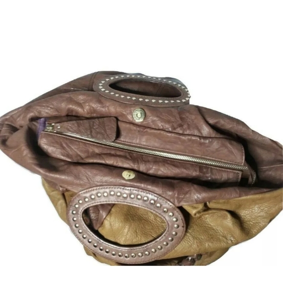 GUESS By Marciano Leather Extra Large Handbag Tote Studs details - Picture 8 of 10